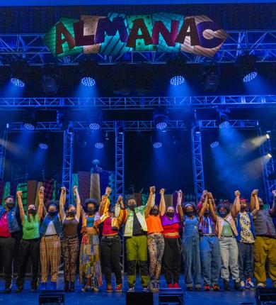Almanac students featured on stage